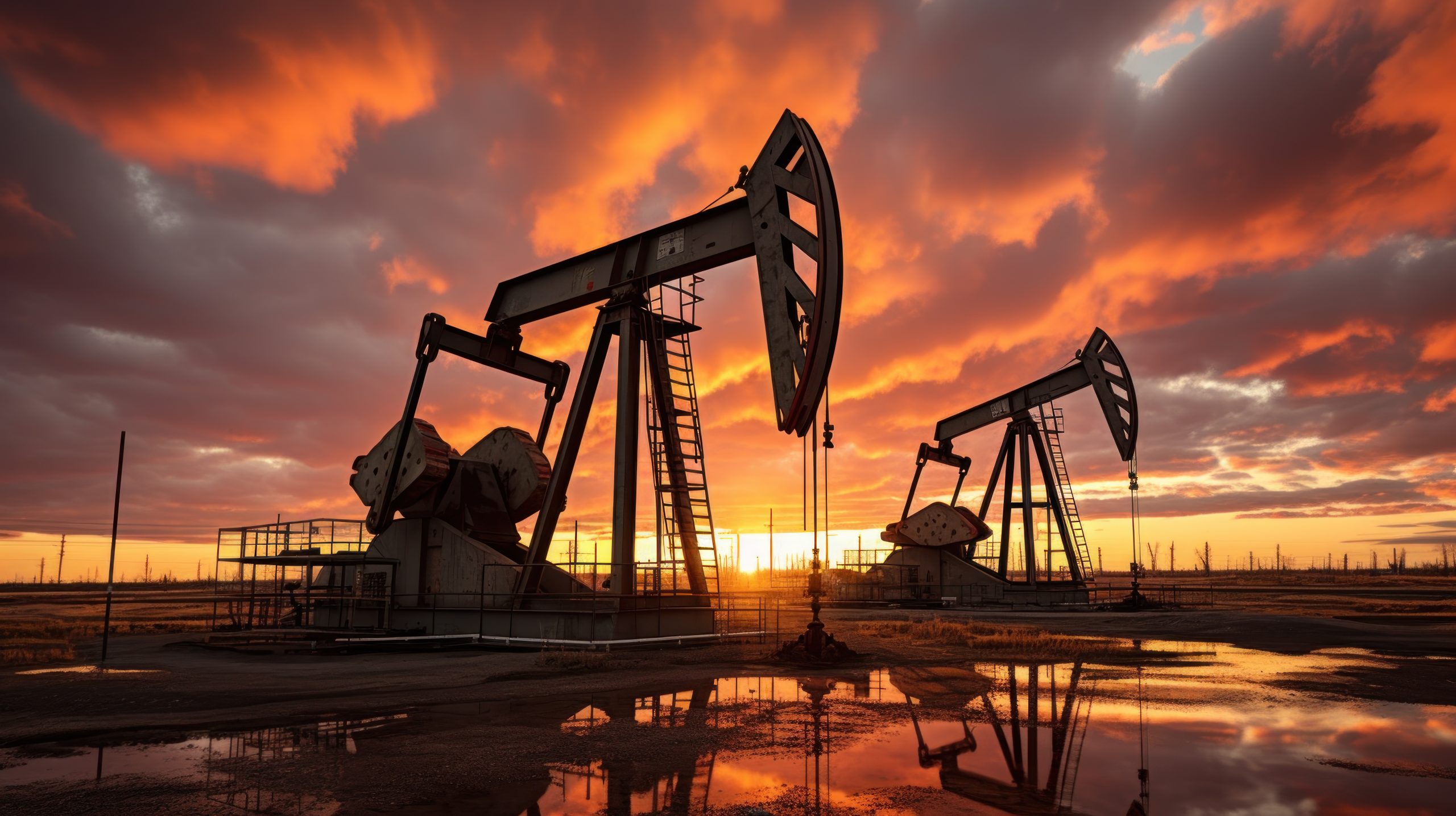oil pumps work rhythmically against backdrop dusky sky 1 scaled