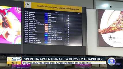 Greve geral na Argentina provoca cancelamento de voos em São Paulo 5 Greve geral na Argentina provoca cancelamento de voos em São Paulo