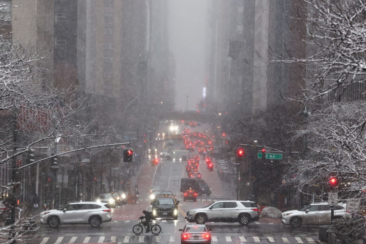 Tempestade de neve histórica em Nova York